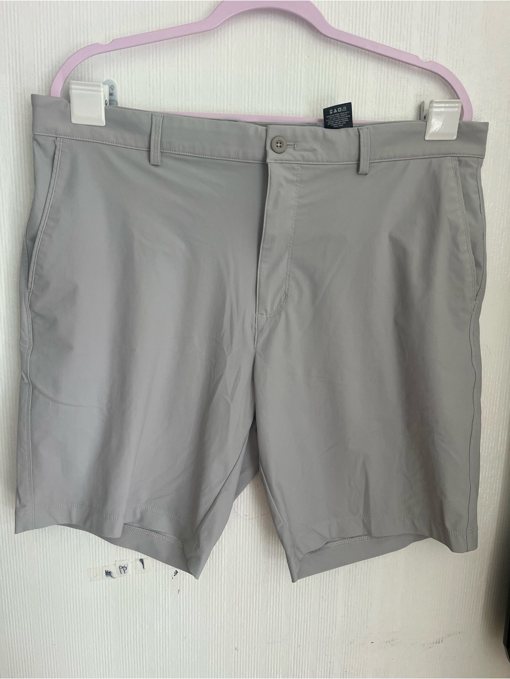 Men's Flat-Front Shorts in Light Gray — Lightweight Everyday Short